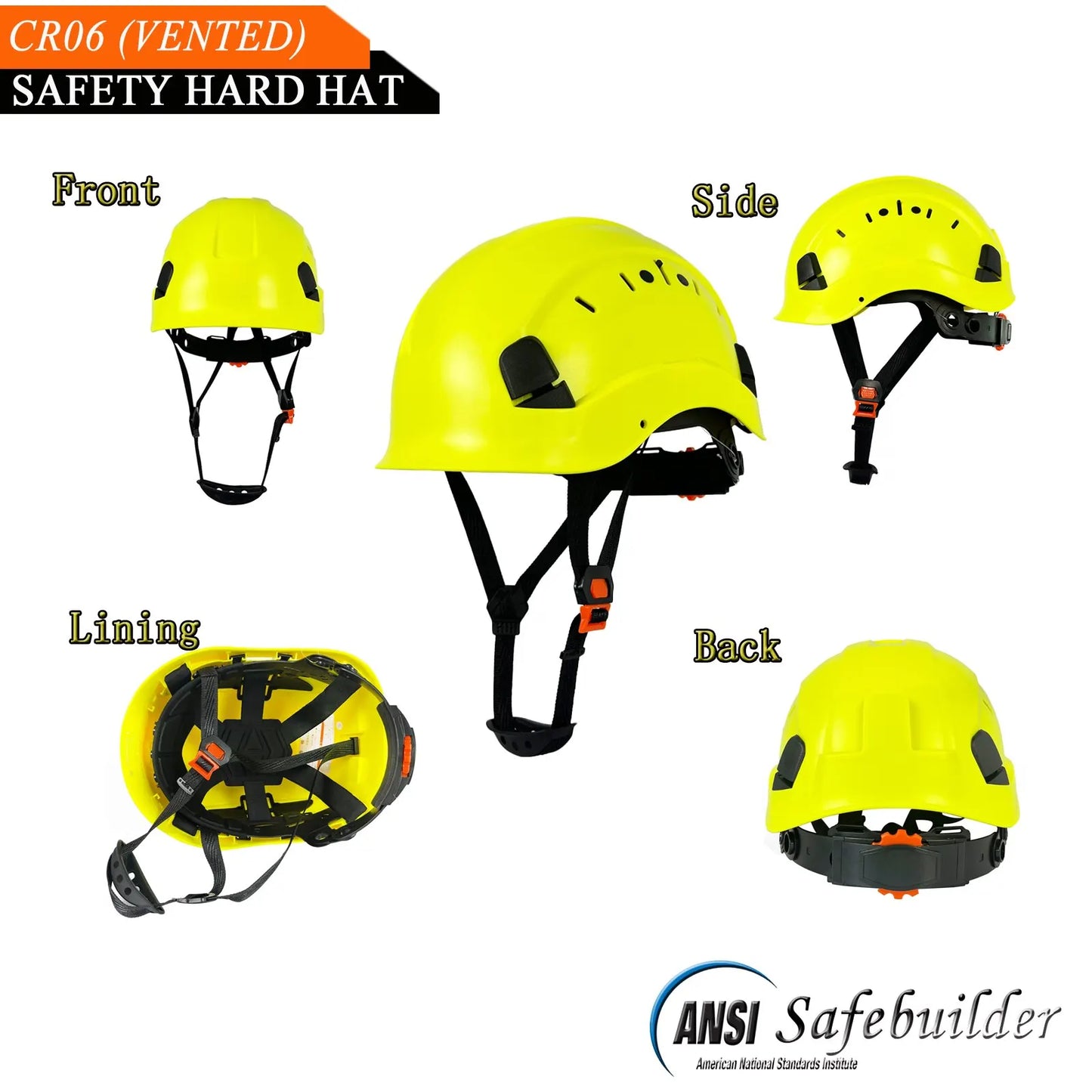 Casco de seguridad industrial ajustable de trabajo CE