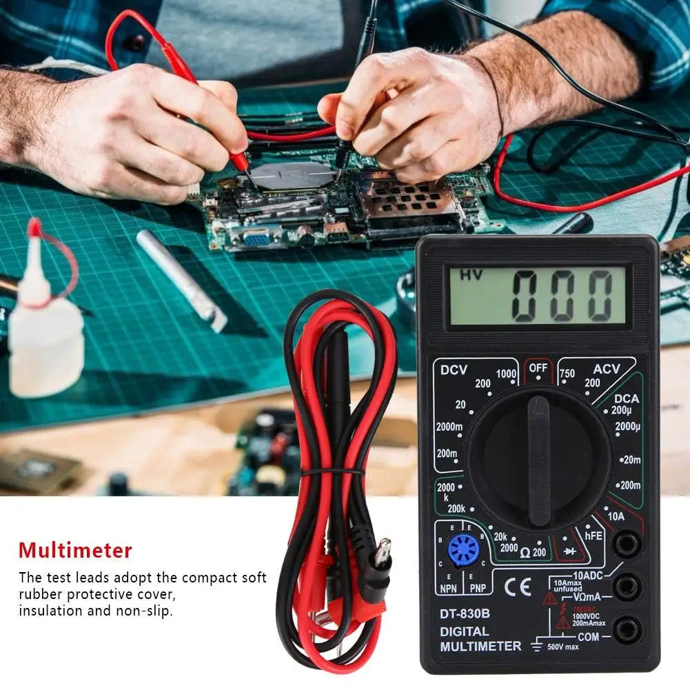 Multímetro Digital DT830B AC/DC LCD 750/1000V