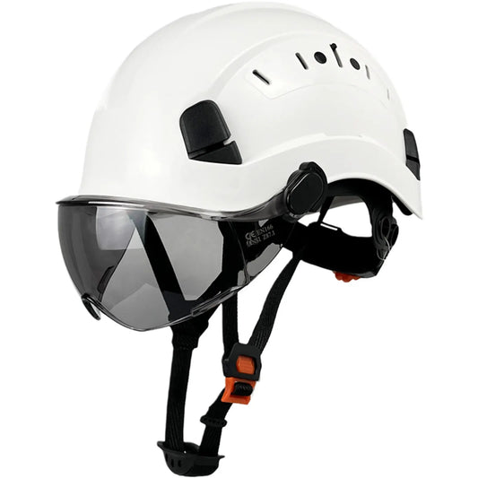 Casco de seguridad para construcción CE con gafas