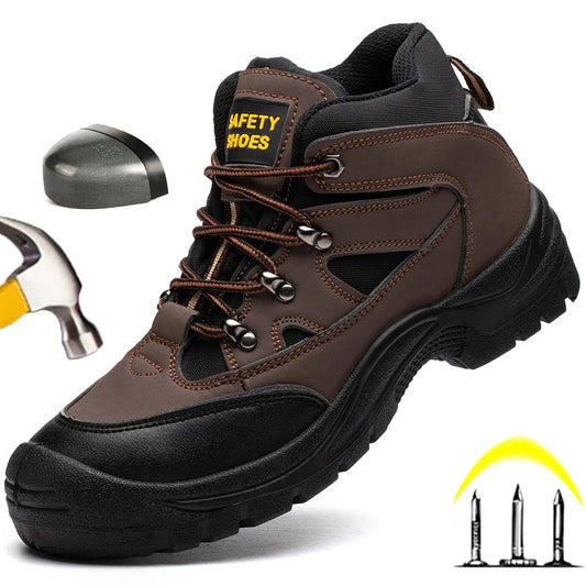 Zapatos de seguridad para hombre, zapatos de trabajo ANTIPERFORACIONES